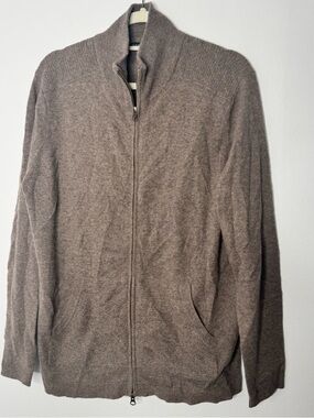 Autumn Cashmere pure cashmere zip up sweater size medium